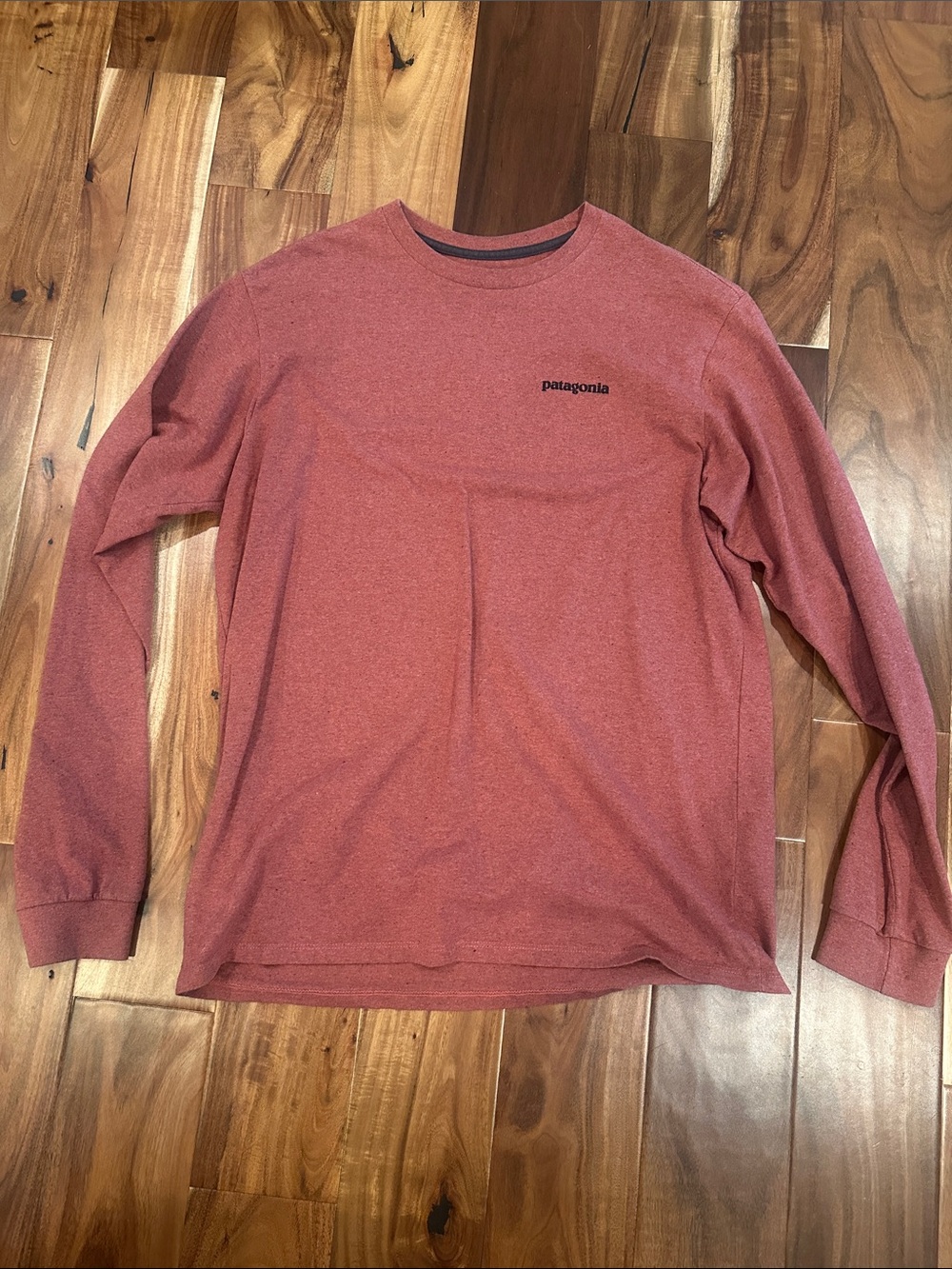 Patagonia Men’s Long-Sleeve Crew in Rustic Red